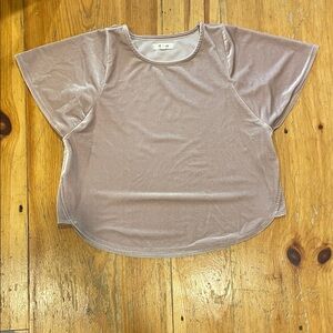 Madewell Mauve Short Sleeve Top
